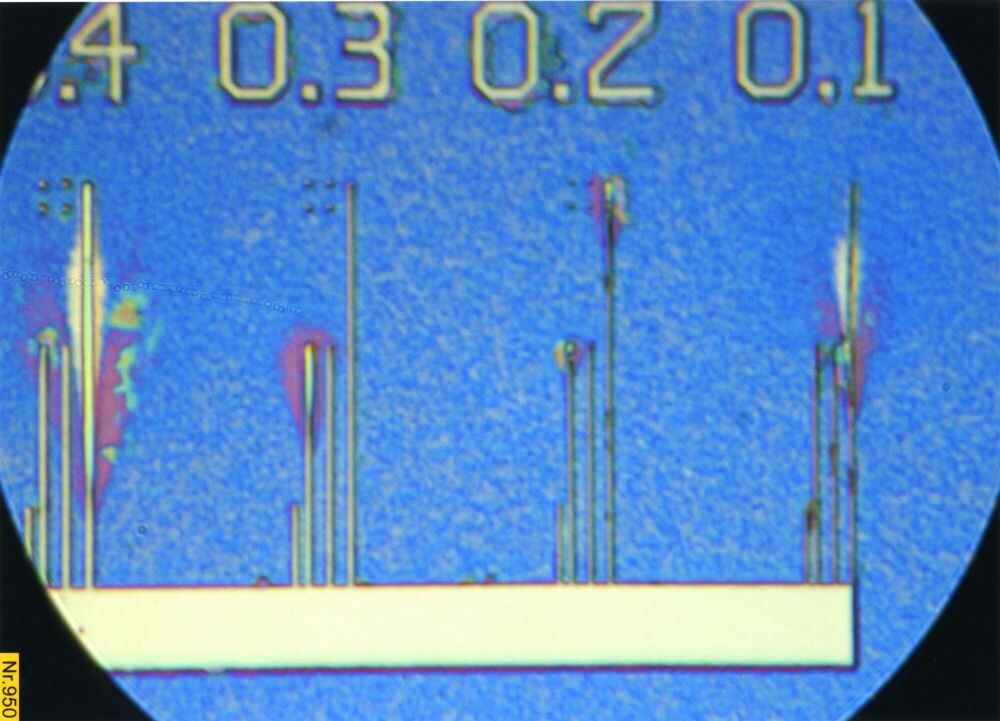PTB Test Chip, 300nm down to 100nm